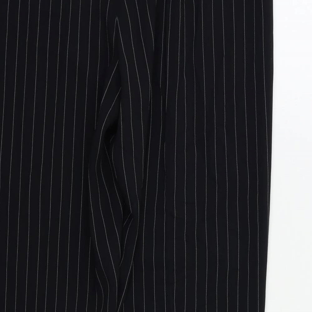Womens UK Size 10 Wallis Regular Fit Black Trousers