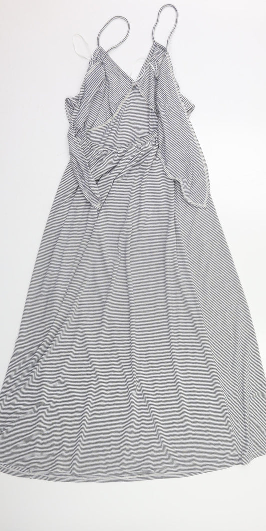 NEXT Womens Blue Striped Maxi Size 8