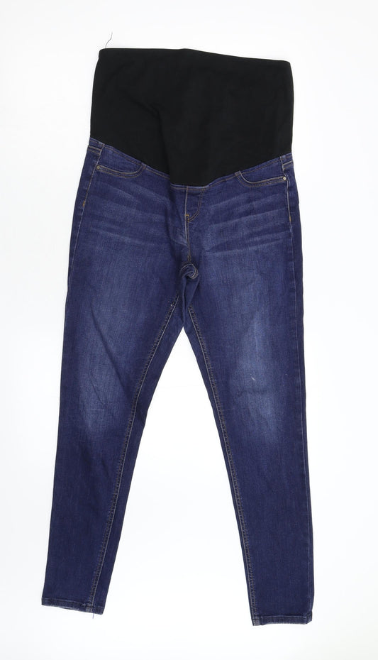 Womens UK Size 12 F&F Regular Fit Skinny Blue Jeans