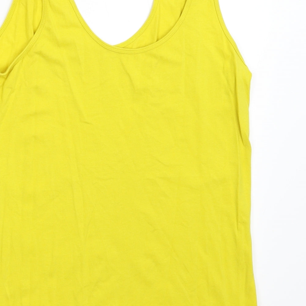 Primark Womens Yellow Basic Tank Size 14