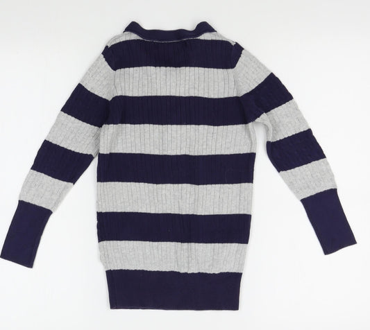 Womens UK Size M Knitwear Blue Cardigan Jumper
