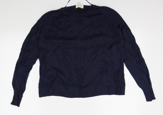 Linea Womens Blue Pullover Jumper Size S