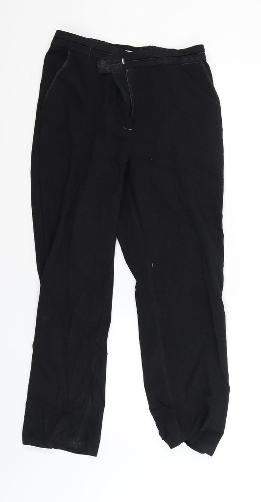 Classics Womens Black Trousers Size 10 L26 in