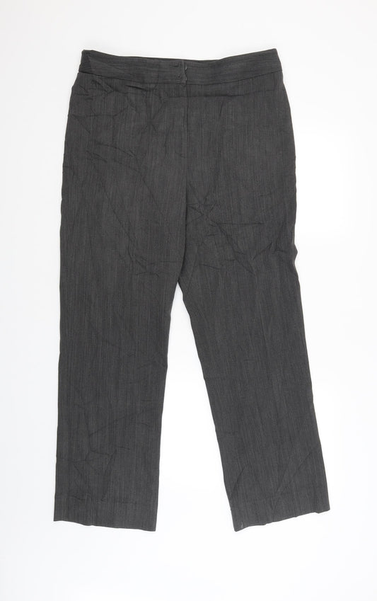 Womens UK Size 14 CC Regular Fit Grey Trousers