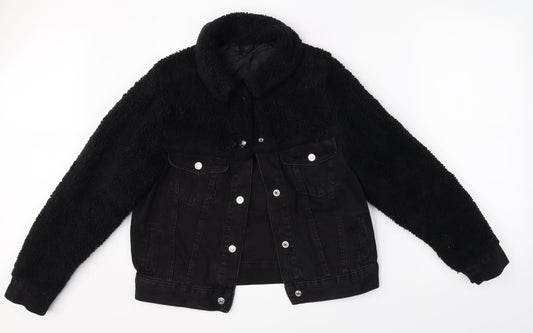 Womens UK Size 8 Topshop Black Jacket