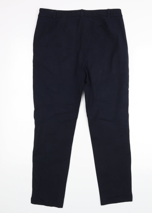 M&S Womens Blue Dress Pants Trousers Size 10 L24 in