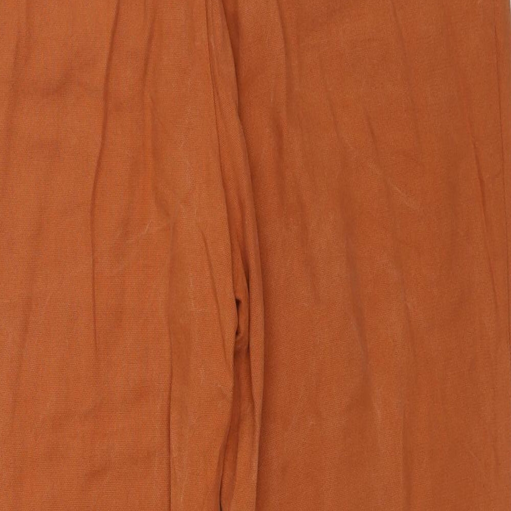 Womens UK Size 14 M&S Regular Fit Brown Trousers