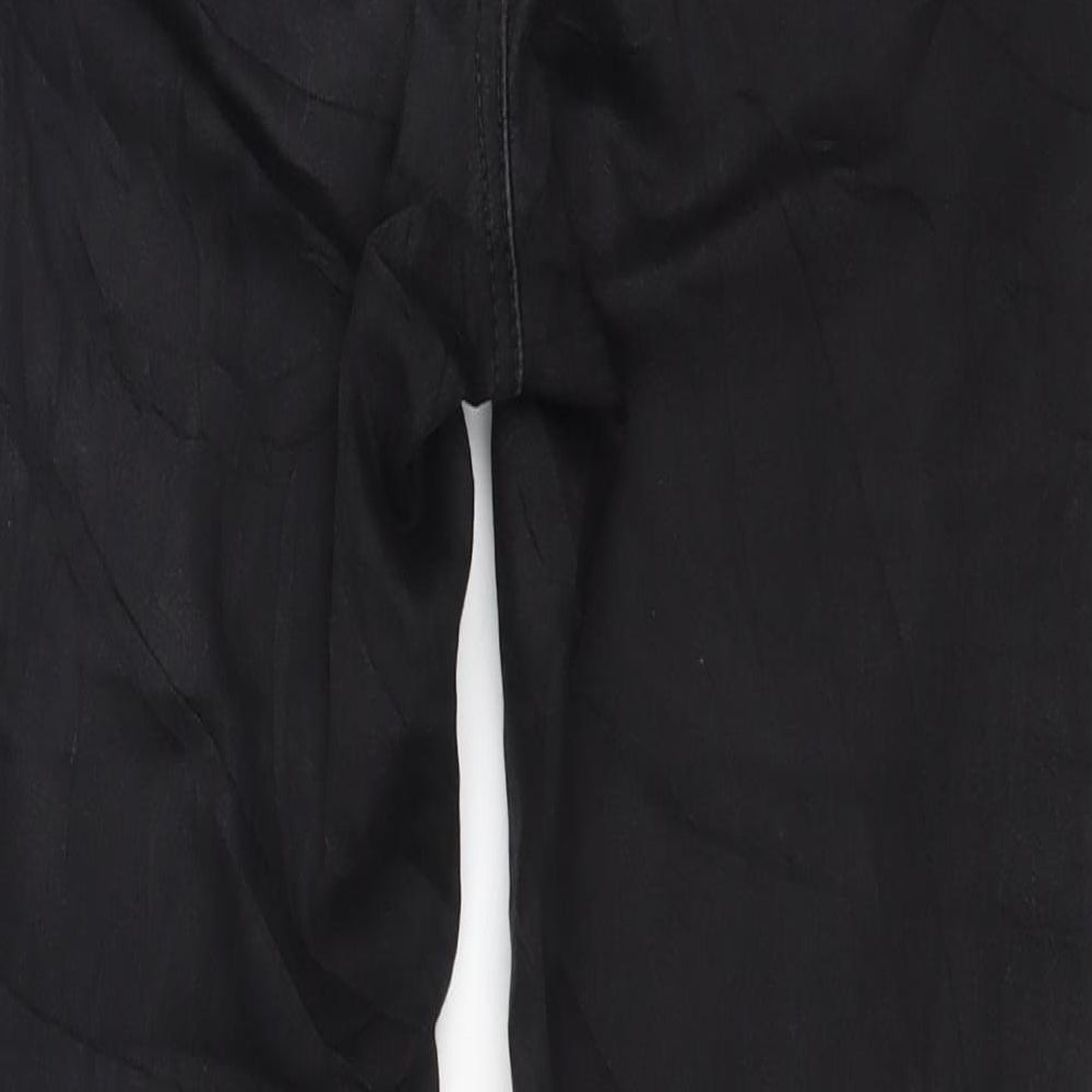 Womens UK Size XS VILA Regular Fit Skinny Black Jeans