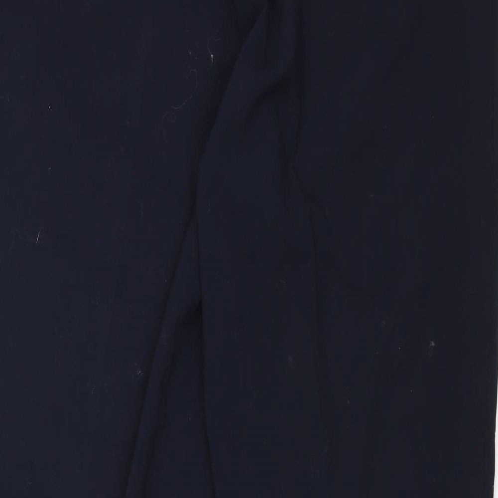 Womens UK Size 12 Preworn Regular Fit Dress Pants Blue Trousers