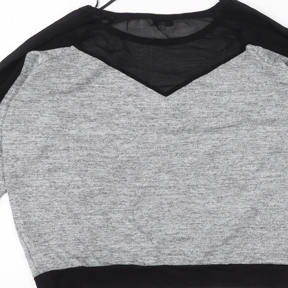 Womens UK Size 10 New Look Grey Pullover Jumper