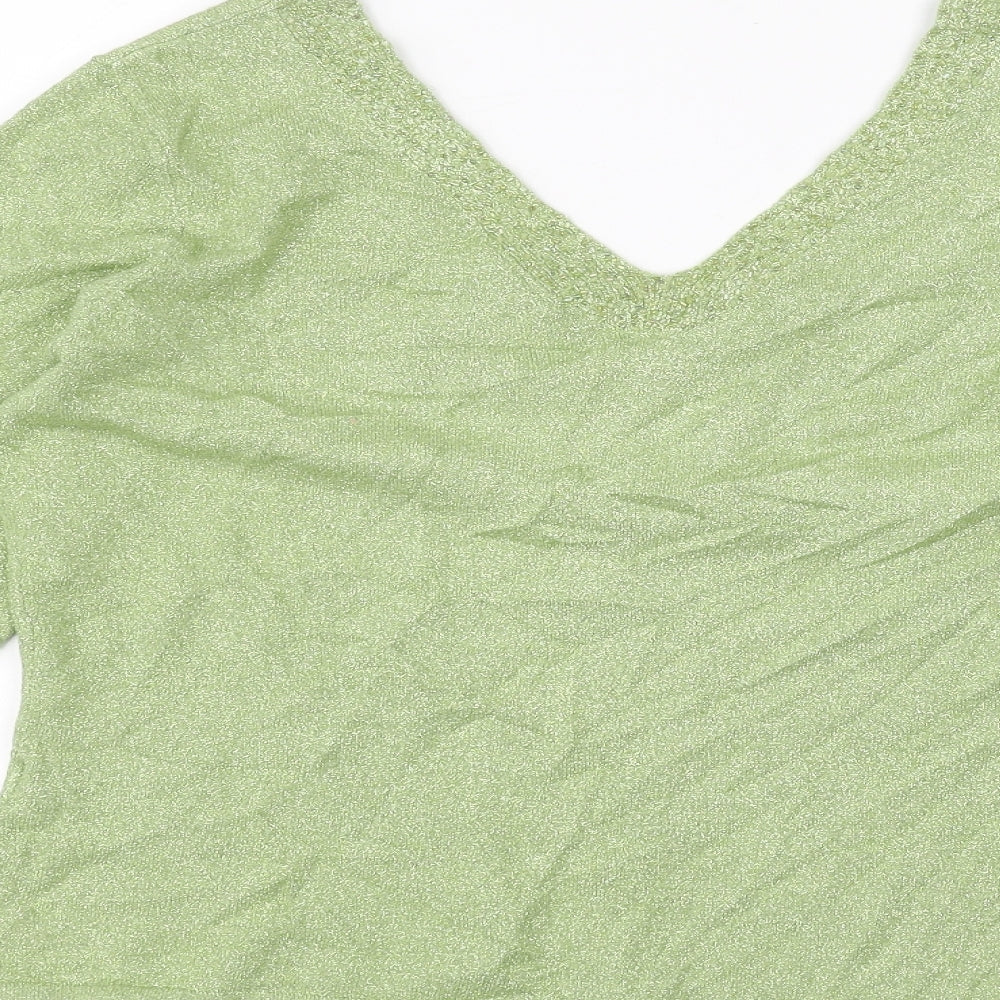 Womens UK Size 12 Minuet Green Pullover Jumper