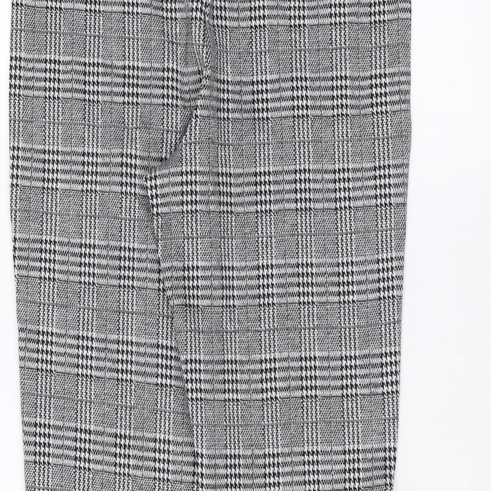 Womens UK Size S H&M Regular Fit Grey Trousers