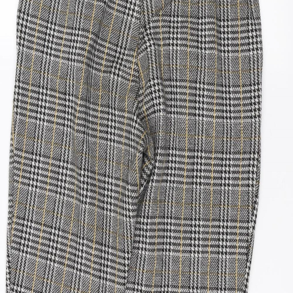 Womens UK Size 10 New Look Regular Fit Black Trousers