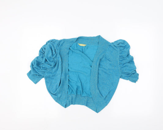 Womens UK Size 16 Agenda Blue Cardigan Jumper