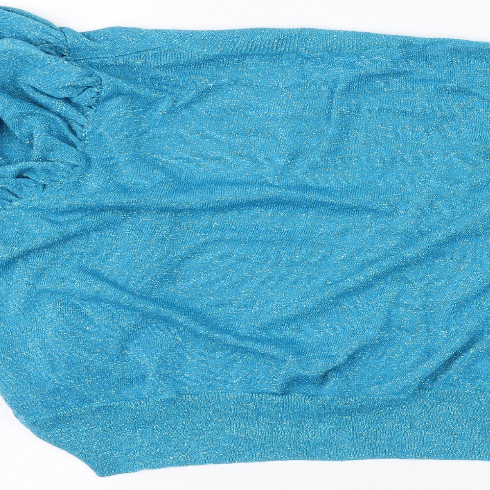 Agenda Womens Blue Cardigan Jumper Size 16