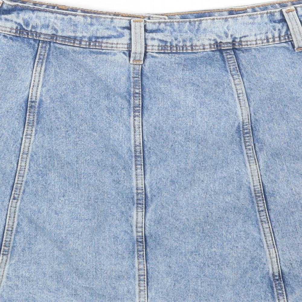 Divided by H&M Womens Blue  Denim Straight & Pencil Skirt Size 12