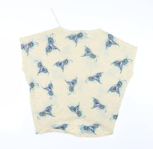 Apricot Womens Ivory Knit Pullover Jumper Size S