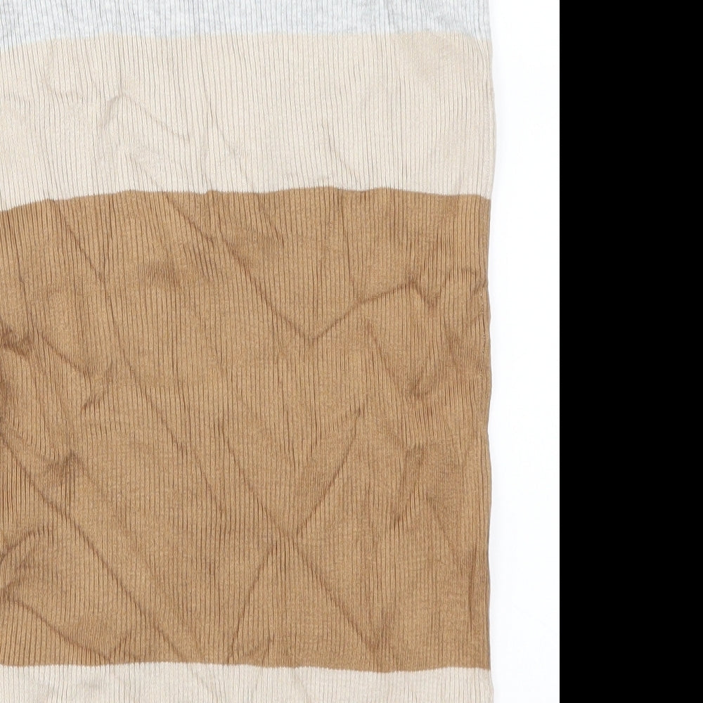 Marks and Spencer Womens Beige Striped Straight & Pencil Skirt Size S