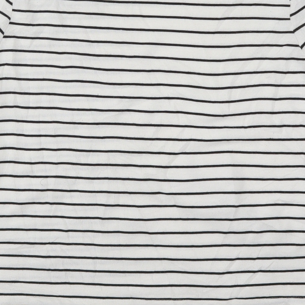 Atmosphere Womens White Striped Pullover Jumper Size 12