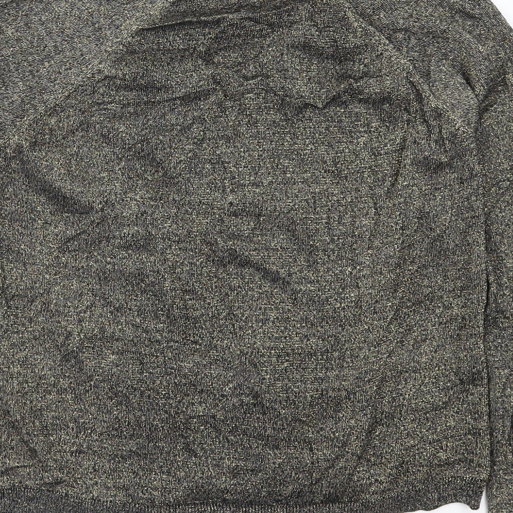 Womens UK Size S Preworn Gold Cardigan Jumper