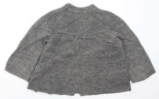 Debenhams Womens Grey Knit Cardigan Jumper Size 10