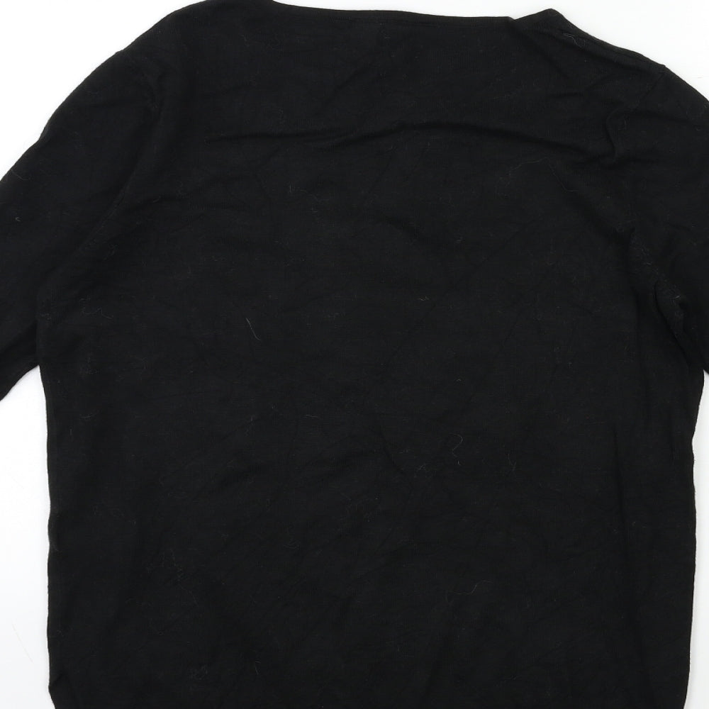 Womens UK Size 10 Peacocks Black Pullover Jumper
