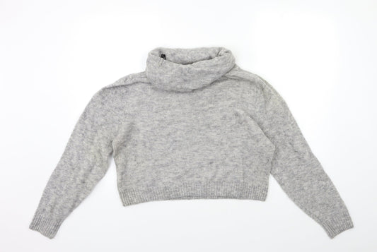 H&M Womens Grey Knit Pullover Jumper Size XS