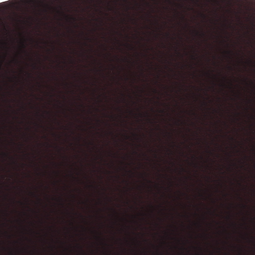 Topshop Mens Red Knit Pullover Jumper Size S