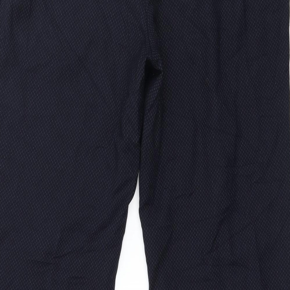 Womens UK Size 14 Marks and Spencer Regular Fit Blue Trousers