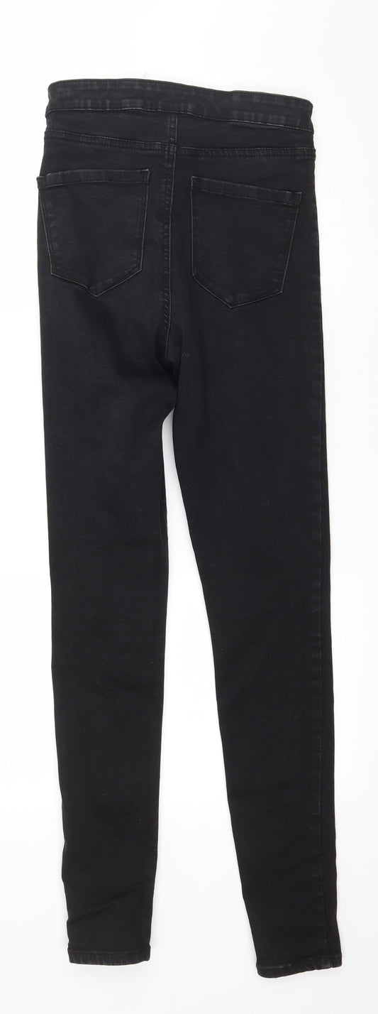 Denim & Co. Womens Black Denim Skinny Jeans Size 10 L29 in