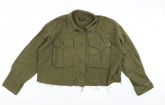 Womens UK Size S Topshop Green Jacket