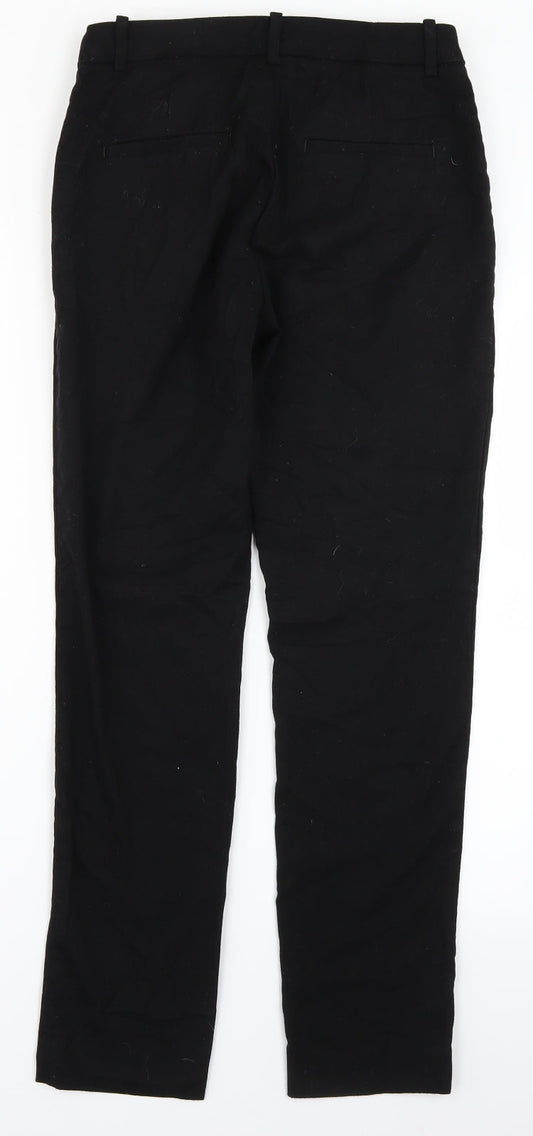 Womens UK Size 8 H&M Regular Fit Black Trousers
