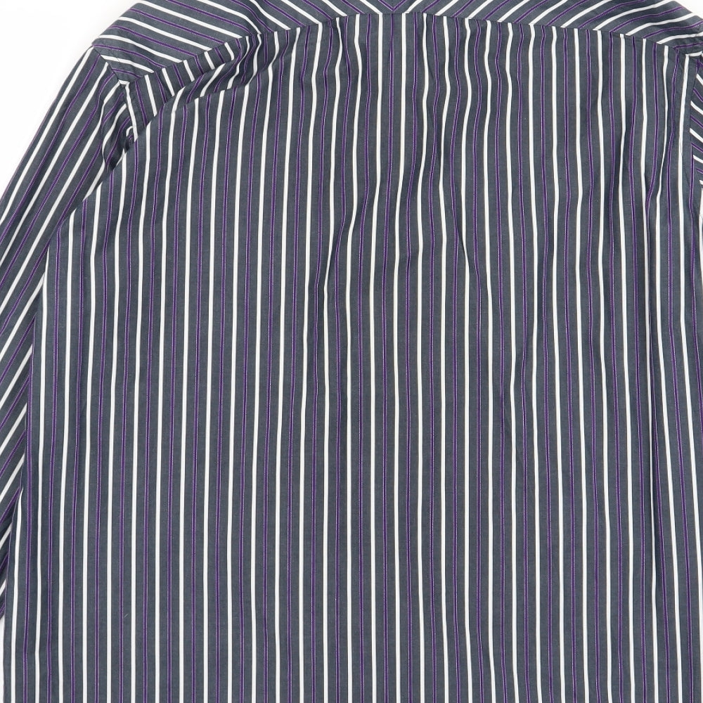 Mens UK Size M Blue Harbour Multicoloured Button-Up Long Sleeve Casual Shirt
