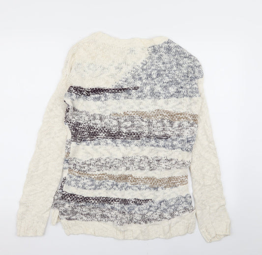 limited collection Womens Multicoloured Geometric Pullover Jumper Size 8