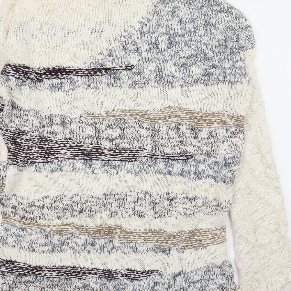 limited collection Womens Multicoloured Geometric Pullover Jumper Size 8