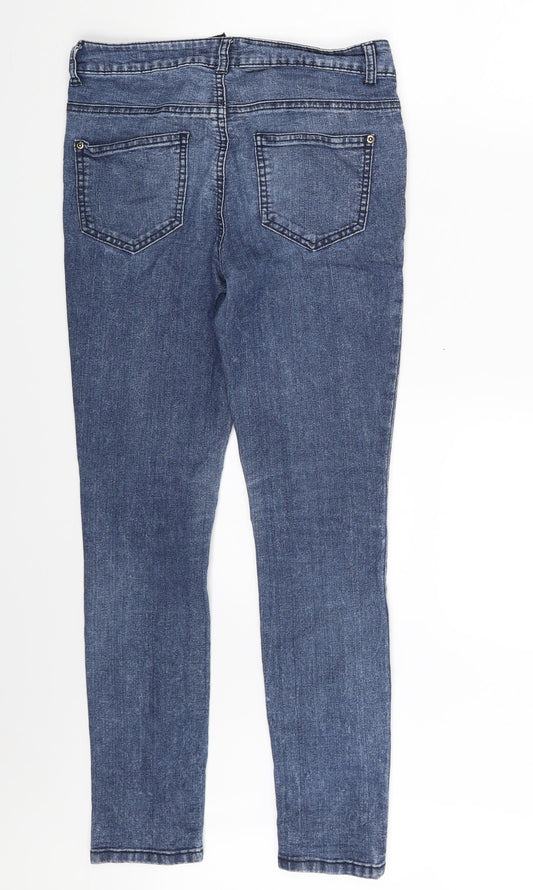 FOREVER 21 Womens Blue Denim Skinny Jeans One Size L26 in