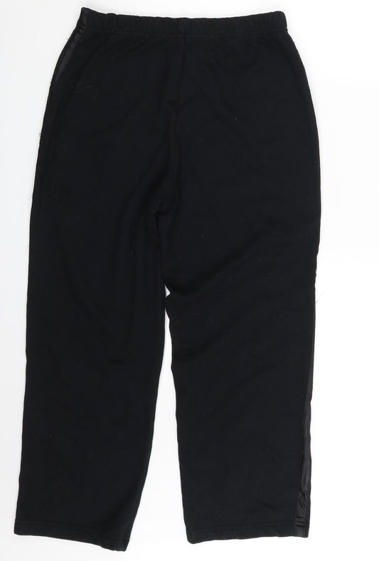 Womens UK Size M Bonmarché Regular Fit Sweatpants Black Trousers
