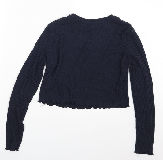 SheIn Womens Blue Pullover Jumper Size S