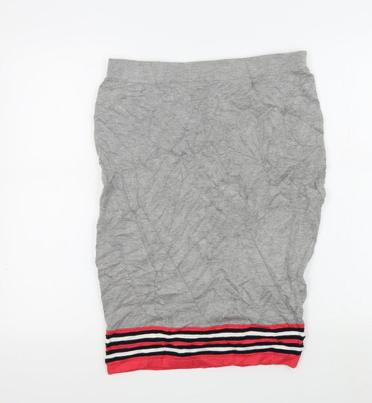 Tu Womens Grey A-Line Skirt Size 14