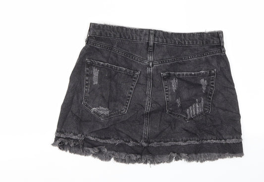 River Island Womens Black A-Line Skirt Size 10