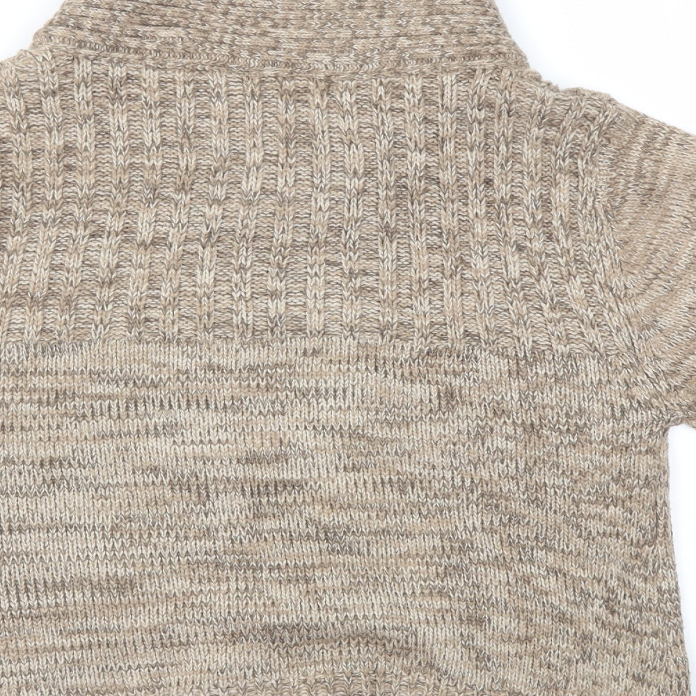 Womens UK Size L Ellie Louise Brown Cardigan Jumper