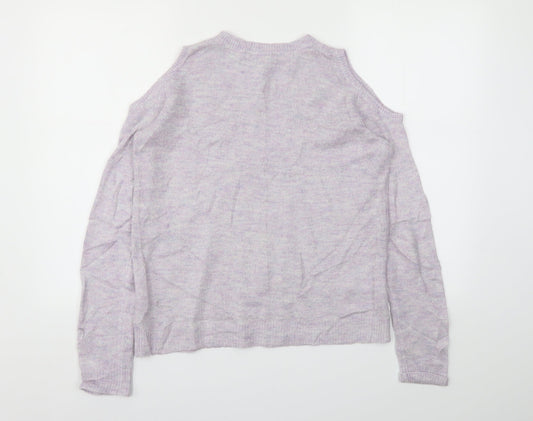 Womens UK Size 8 Dorothy Perkins Purple Basic T-Shirt