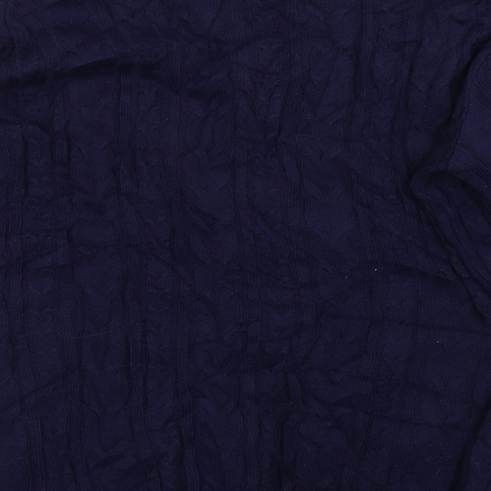 B. You Womens Blue Knit Pullover Jumper Size 16