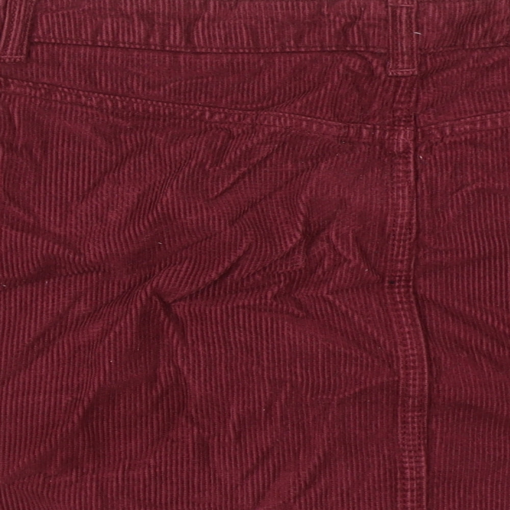 Womens UK Size 10 Topshop Straight & Pencil Corduroy Skirt