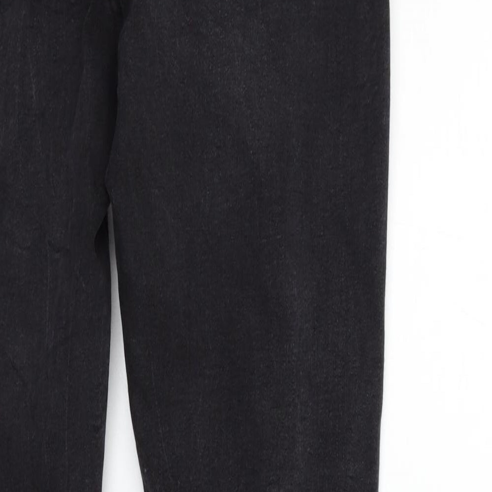 deniem & co Womens Black Straight Jeans Size 12 L28 in