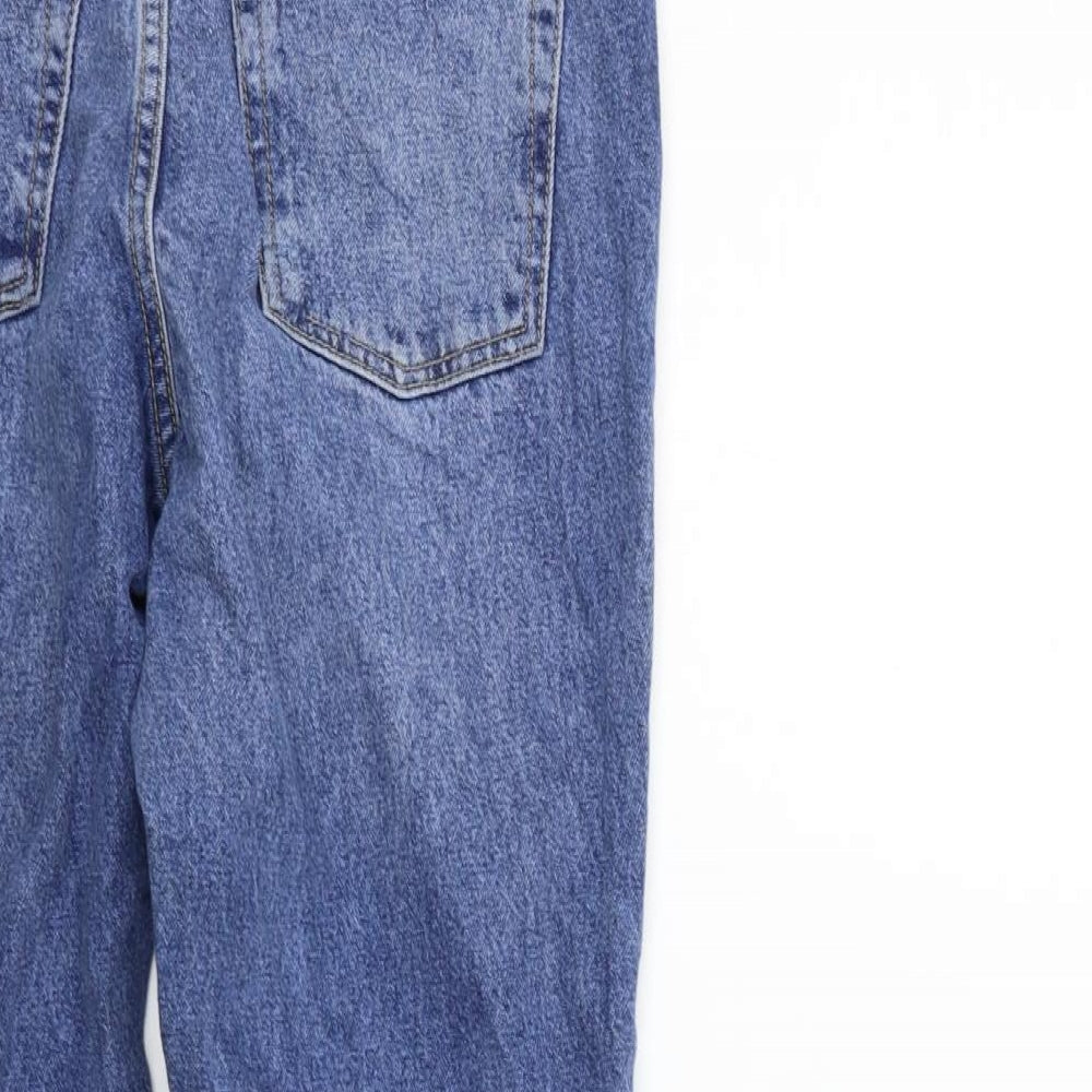 Topshop Womens Blue Straight Jeans Size 26 in L30 in
