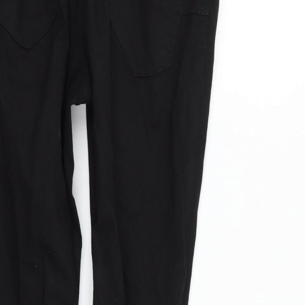 New Look Womens Black Trousers Size 8 L28 in