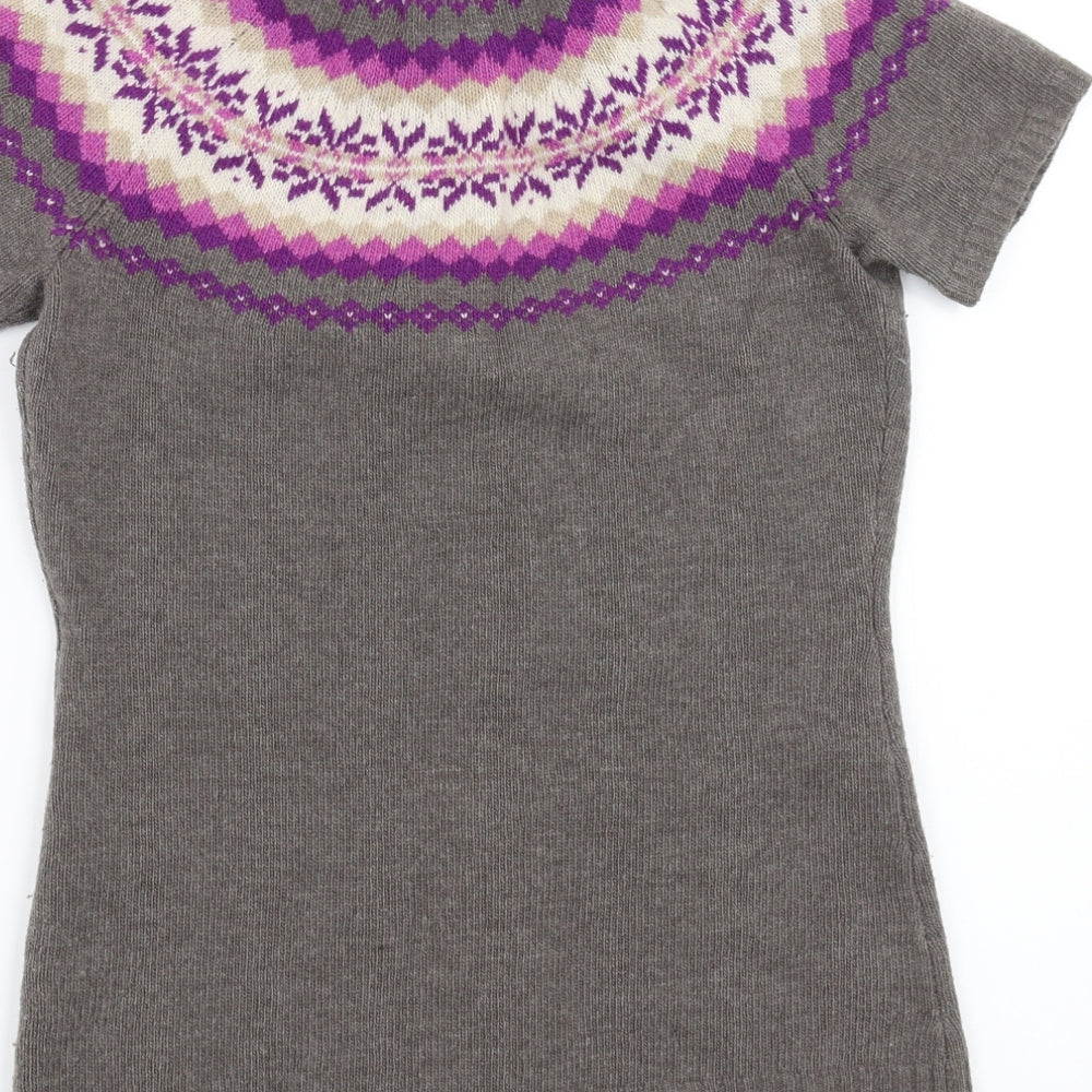 Womens UK Size XS Esprit Grey Cardigan Jumper