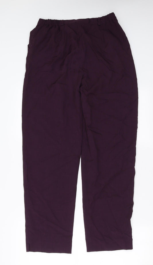 Bonmarché Womens Purple Trousers Size 12 L29 in