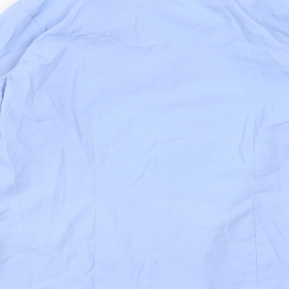 George Girls Blue Basic Button-Up Size 12-13 Years
